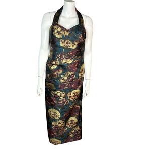 Jovani | Dresses | Jovani Burgundy Maroon Dress Open Back Train | Poshmark